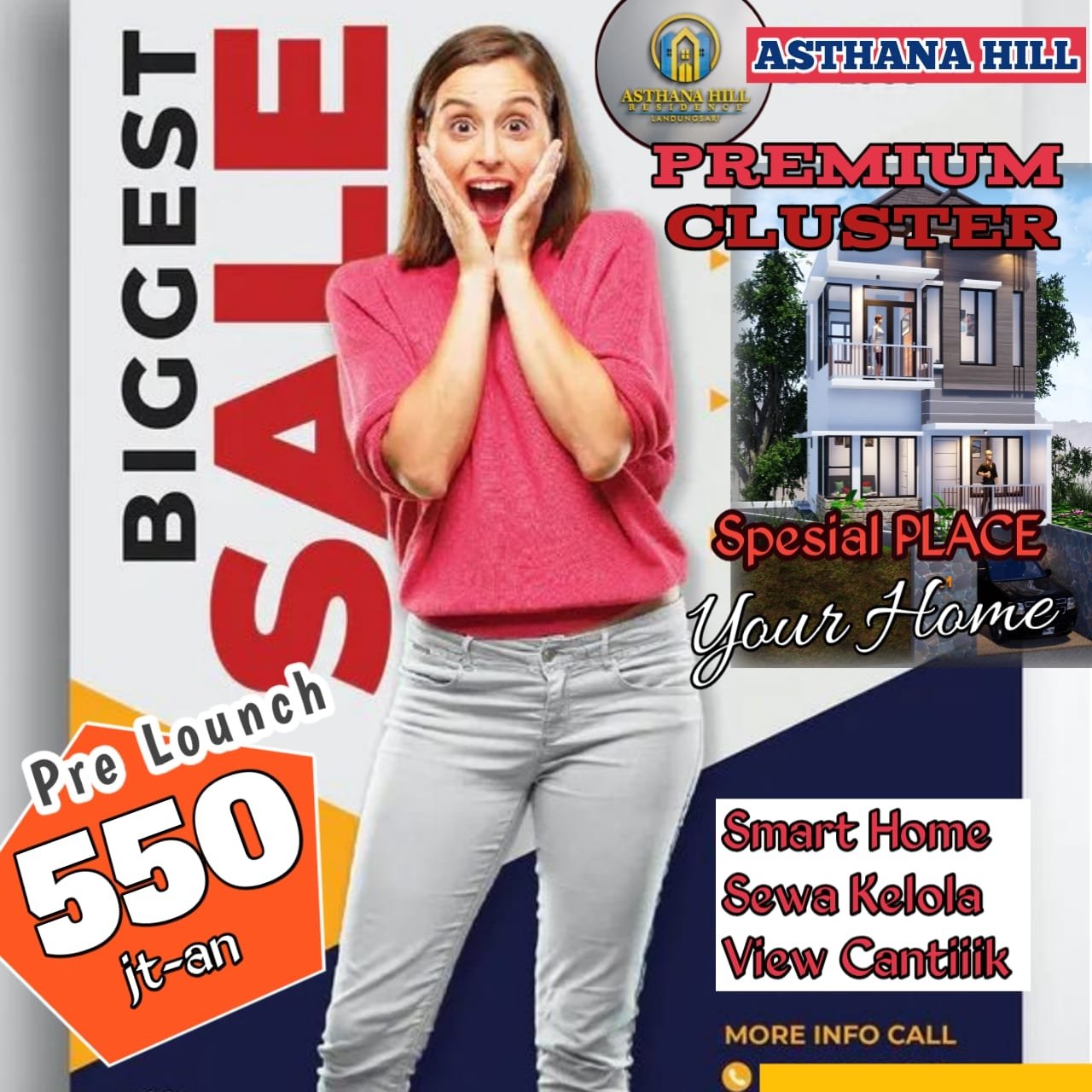 Rumah Mewah Harga Murah ASTHANA HILLS Landungansari Dau Malang Jawa Timur - 3
