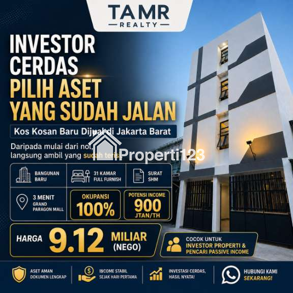 kost putra-putri 31 kamar di Gajah Mada - Jakarta Barat - 1