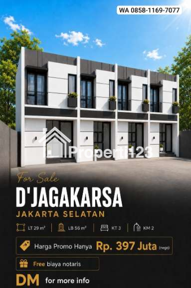Dijual Rumah Inden Minimalis di Jagakarsa Jakarta Selatan - 1