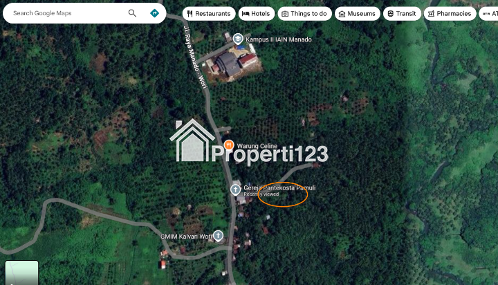 Jual Cepat Tanah di Wori Manado Sulawesi Utara - 1