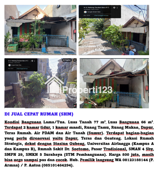 DI JUAL CEPAT RUMAH (SHM) - 1