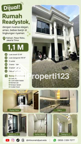 Dijual Rumah Readystok di Kalisari Pasar Rebo Jakarta Timur - 1