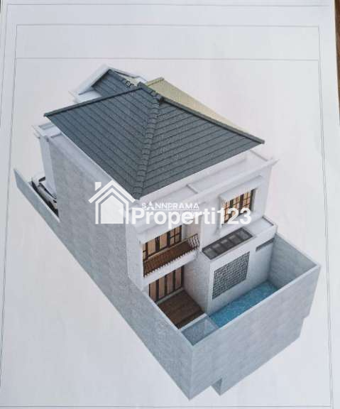 Rumah mewah 2 lantai dgn pool murah siap huni dibeji depok - 4