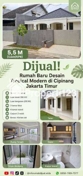Dijual Rumah Baru Tanah Luas di Cipinang Jakarta Timur - 1