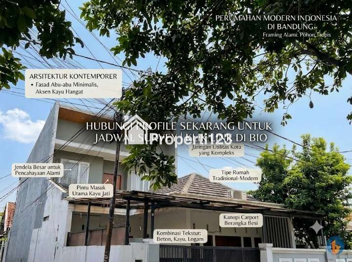 Rumah Hook Minimalis 3 Lantai Baru Renovasi di Sayap Sriwijaya Bandung – SHM Nego - 11