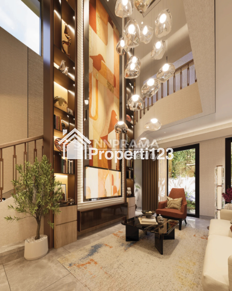 Rumah mewah 2 lantai dengan double facade di Sawangan Depok - 3