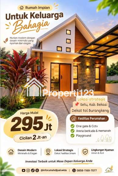 Rumah dijual di Perumahan Islami Setu Bekasi ada arena berkuda - 1