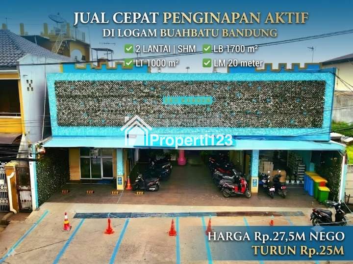 Dijual Murah! Hotel / Penginapan Aktif Sky Garden Buahbatu Bandung - ROI Menjanjikan - 1