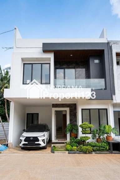 Rumah 2 lantai ada rooftop ready stock di Pondok Petir Depok - 1