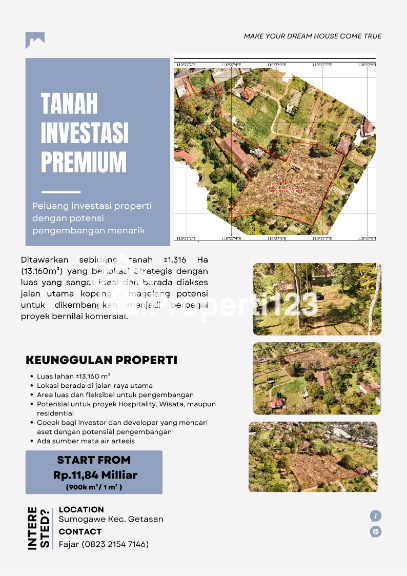 JUAL 🏞️ TANAH INVESTASI PREMIUM – SUMOGAWE, GETASAN COCOK UNTUK HOTEL & RESORT, COTTAGE OR VILLA, RECREATION AREA, RESIDENTIAL DEVELOPMENT - 3