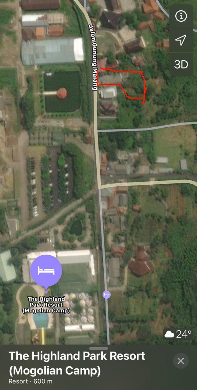 Dijual Tanah Dekat Tempat Wisata Curug Nangka dan Highland Park- Bogor - 2