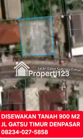 Disewakan Tanah 900 M2 Jl Gatsu Timur Denpasar Bali Dkt Batu Bulan Gianyar - 3