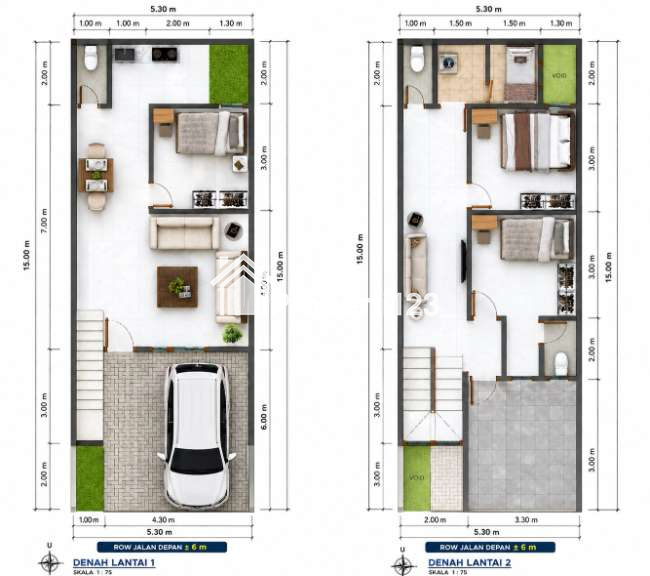 Rumah 2 Lantai Minimalis di Pondok Bambu Duren Sawit Jakarta Timur - 6