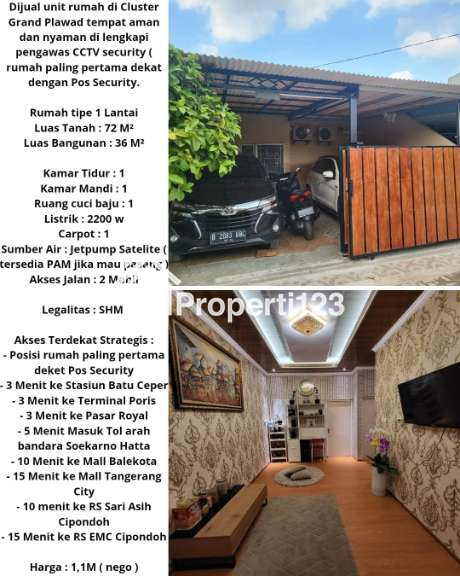 Dijual Rumah Cipondoh Grand Plawad - 7
