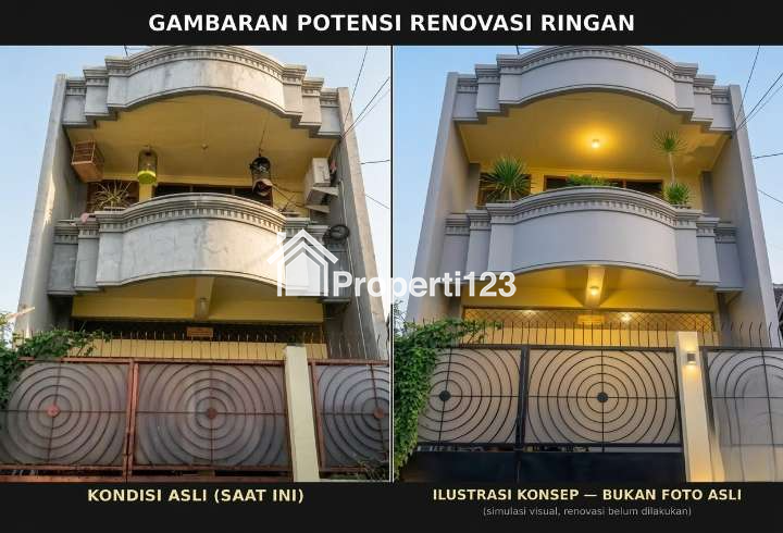 Rumah 2 Lantai Tengah Kota Solo — Nusukan, Banjarsari, SHM, LT100/LB180 - 3