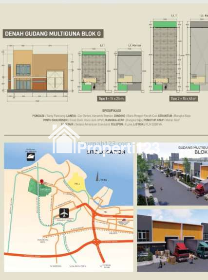 Dijual Gudang Laksana Business Park di Teluk Naga - Paku Haji, Tangerang - 2