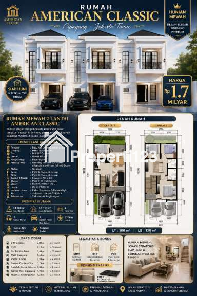 Rumah mewah 2lantai American Classic di Cipayung Jakarta Timur - 2