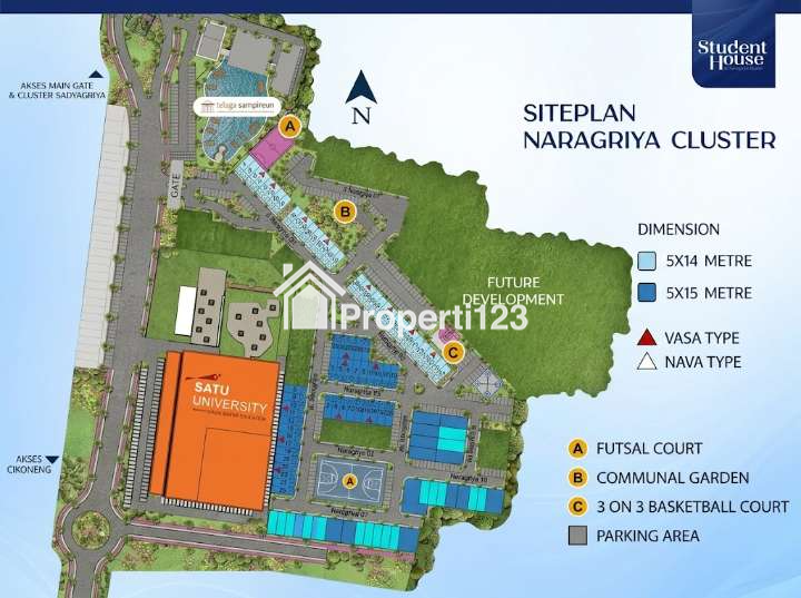 DIJUAL RUKOST MEWAH 13 KAMAR PODOMORO PARK BANDUNG - PASSIVE INCOME TINGGI DI CLUSTER NARAGRIYA STUDENT HOUSE - 15
