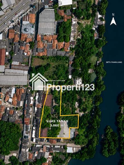 Dijual Tanah Ex Pabrik di Ciputat Pamulang Tangerang - 7