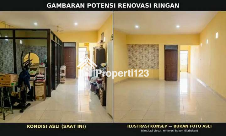 Rumah 2 Lantai Tengah Kota Solo — Nusukan, Banjarsari, SHM, LT100/LB180 - 2