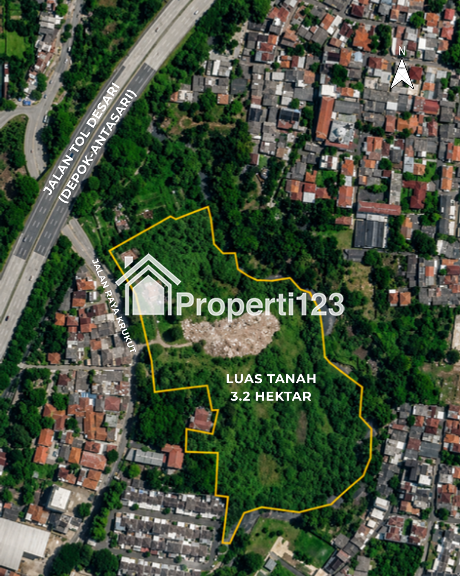 Dijual Murah Tanah Dekat Tol di Krukut Depok - 7