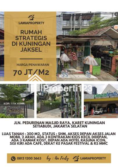 Dijual tanah luas 300 M2 lokasi di segitiga emas Kuningan, Setia Budi - Jakarta Selatan - 2