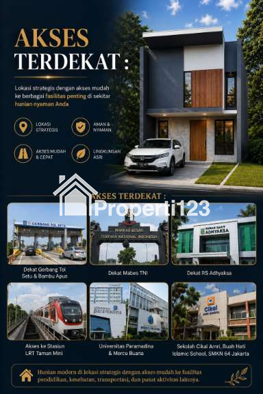 Dijual Rumah Baru di Cluster Setu Cipayung Jakarta Timur - 6