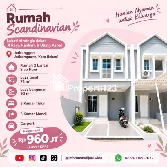 Dijual Rumah Baru Scandinavian di Jatiranggon Jatisampurna Bekasi - 1