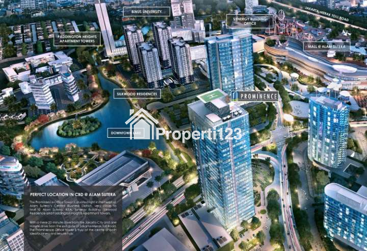 Dijual Office Space di The Prominence Office Tower, Jl. Jalur Sutera Barat, Alam Sutera - 5