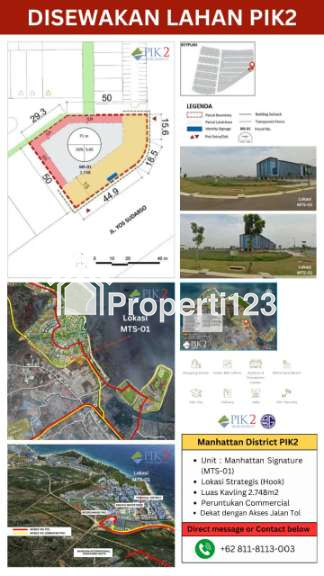 Disewakan Tanah Komersial PIK 2 - di Samping HuaFeng Hotel PIK 2 - 3