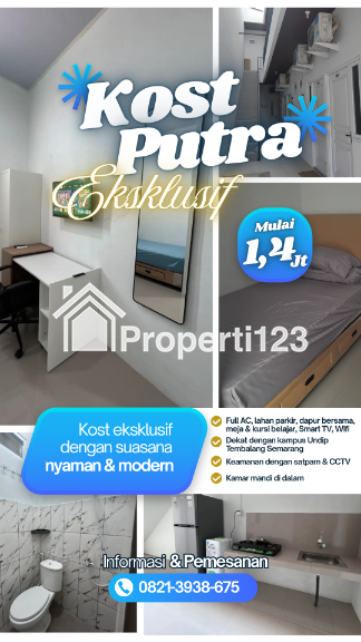 Terima Kost Pria dekat Kampus Undip Tembalang Semarang - 1
