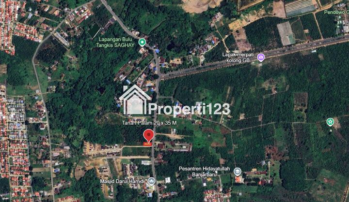 Tanah Banjarbaru Palam Uk. 20 x 35 M - 4