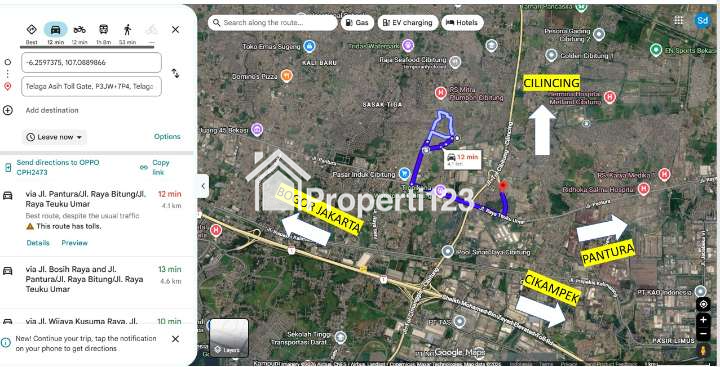 DIJUAL TANAH STRATEGIS – BELAKANG STASIUN CIBITUNG - 8