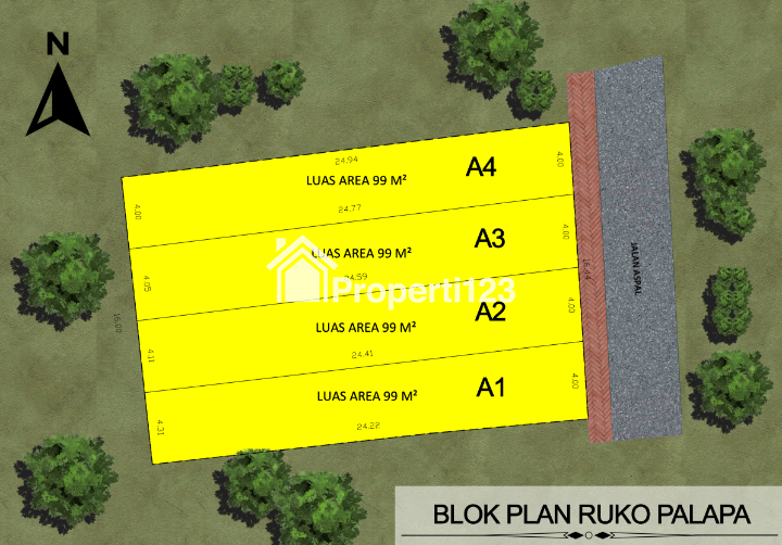 Dijual Ruko Jl Palapa Sidakarya Dkt Sesetan, Sanur, Renon, Bypass Ngurah Rai Denpasar Bali - 3