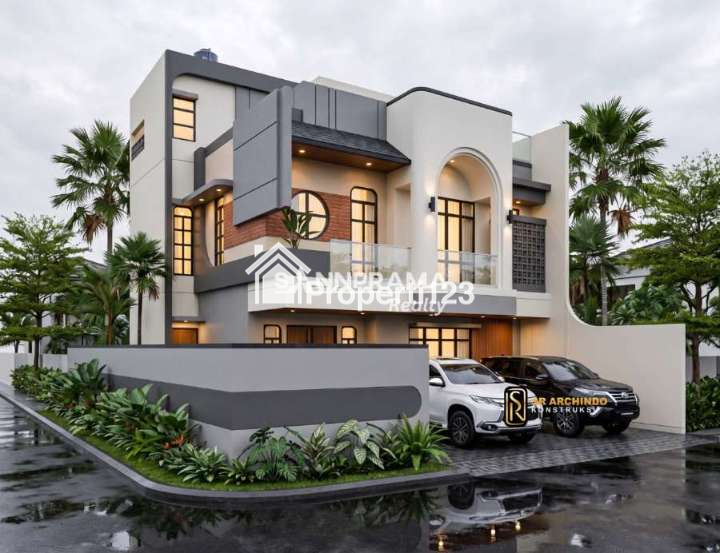 Rumah mewah 3 lantai hook strategis nempel Villa Cinere Mas - 5
