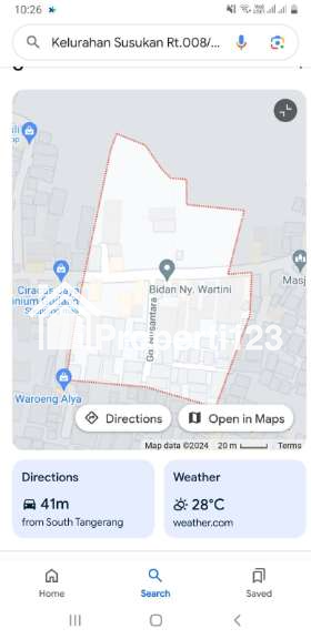Dijual lahan kosong siap bangun seluas 303 m² bersertifikat SHM di Jl. Masjid Gg. Nusantara, Susukan, Ciracas, Jakarta Timur - 6