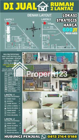 JUAL RUMAH 2 LANTAI LUAS HARGA MURAH (BU) - 2