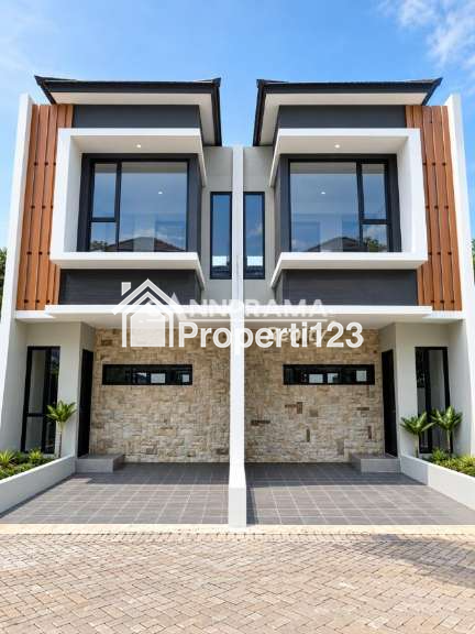 Rumah mewah 2 lantai murah siap huni dipinggir jalan raya cinangka Depok - 1