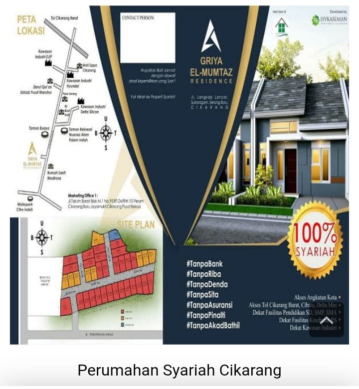 Dijual Rumah di Perumahan Syariah Cikarang Griya ElMumtaz Residence - 5