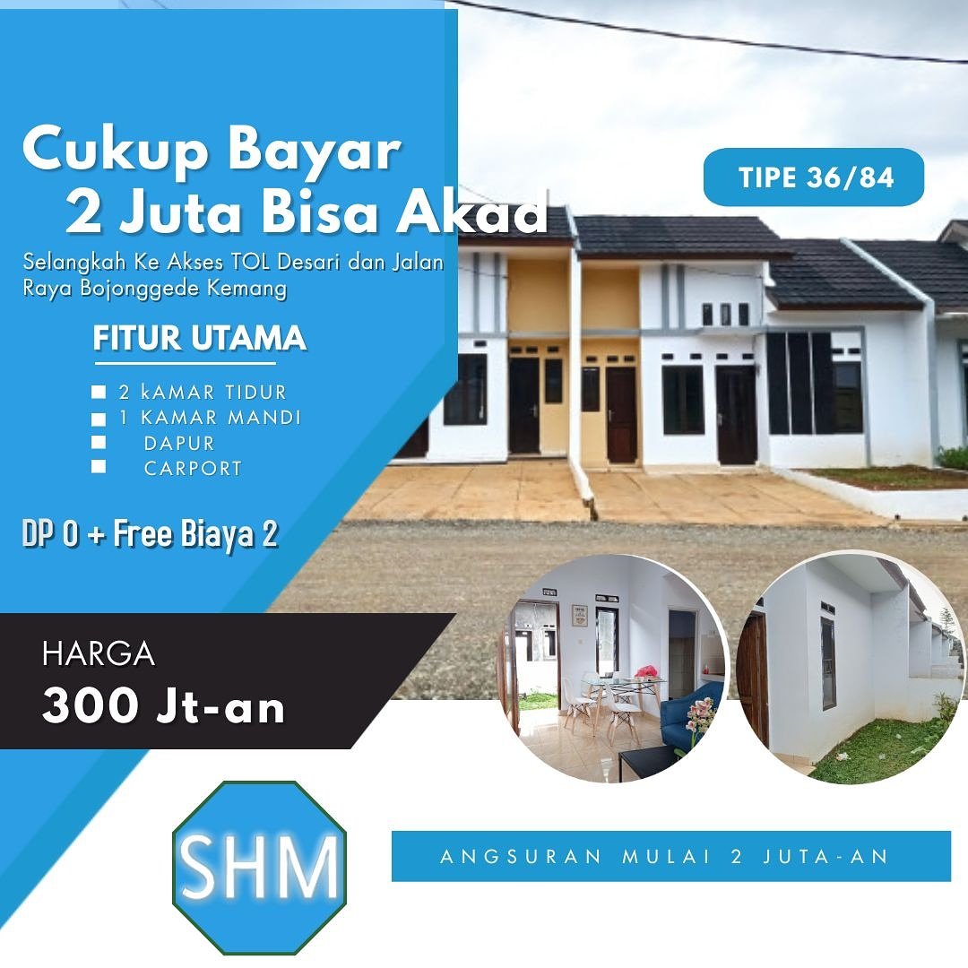Dijual Rumah Tanpa DP dan Free Semua Biaya Di Tajur Halang, Bojong Gede - 2