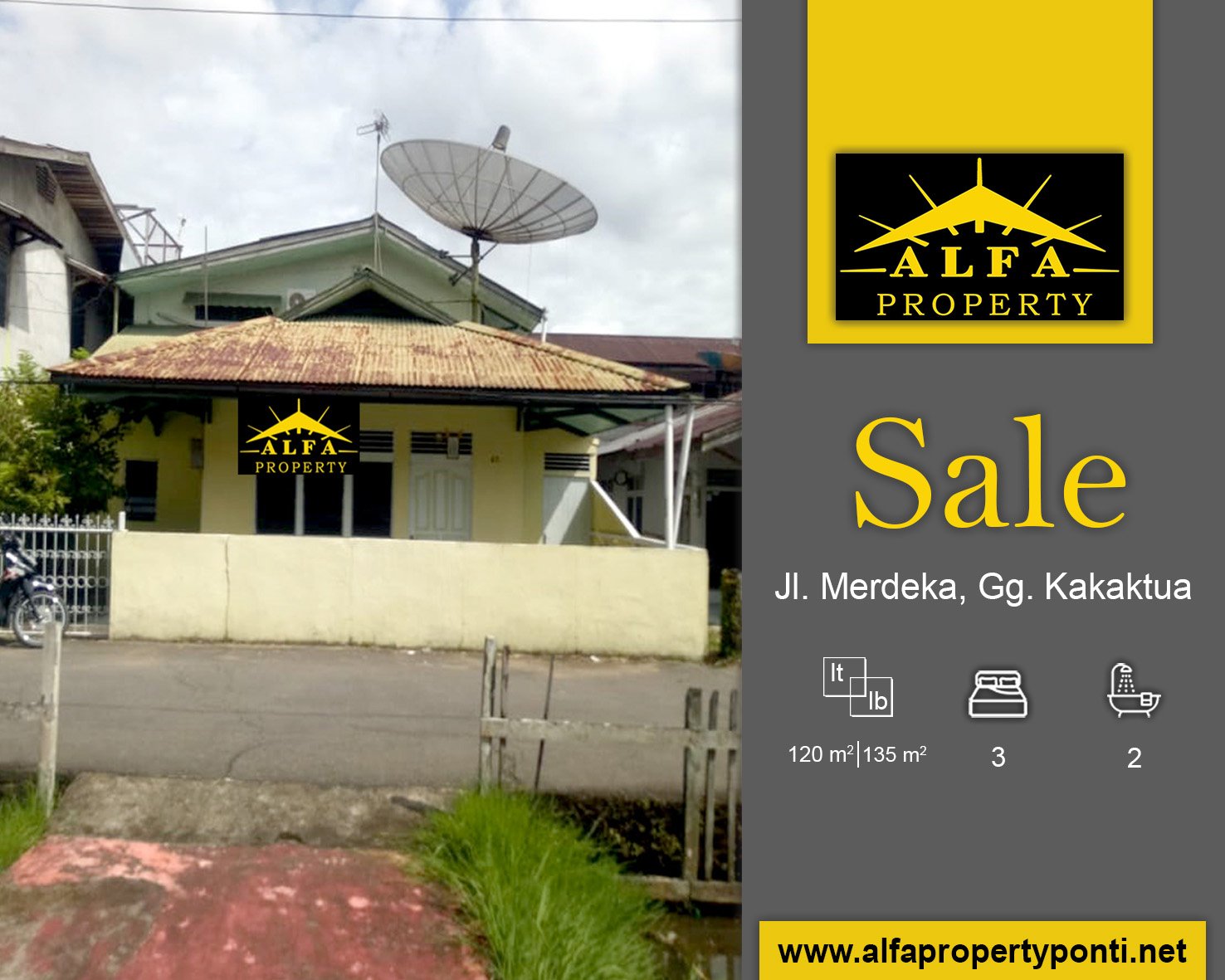 Rumah Merdeka, Gg. Kakaktua, Pontianak, Kalimantan Barat - 1