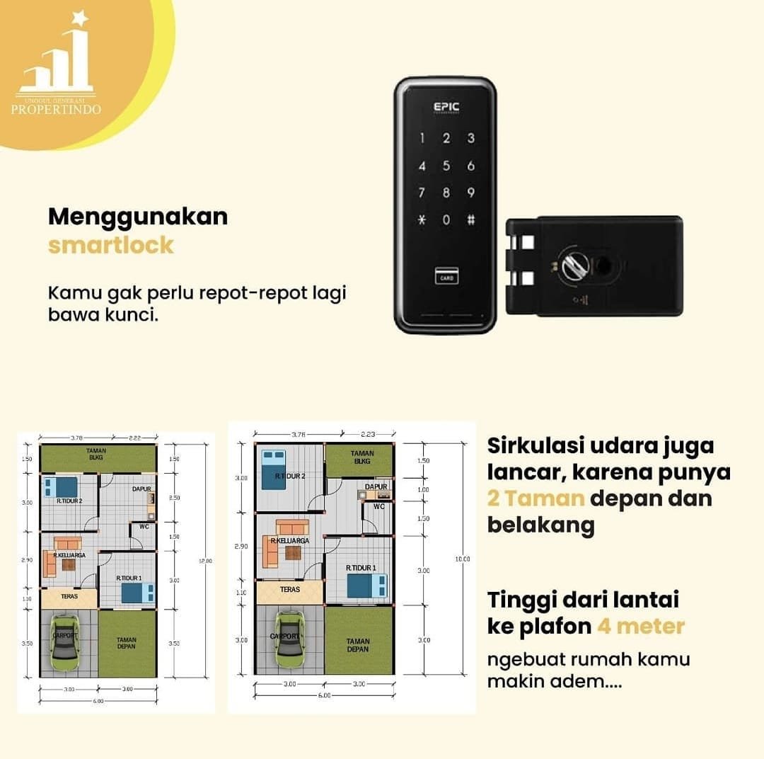 Rumah Smart Home Lokasi Strategis Nempel Kota Harapan Indah Timur Jakarta Bekasi - 2