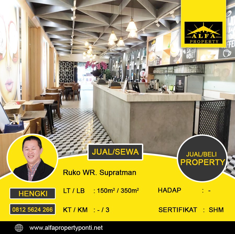 Ruko WR. Supratman, Pontianak, Kalimantan Barat - 1