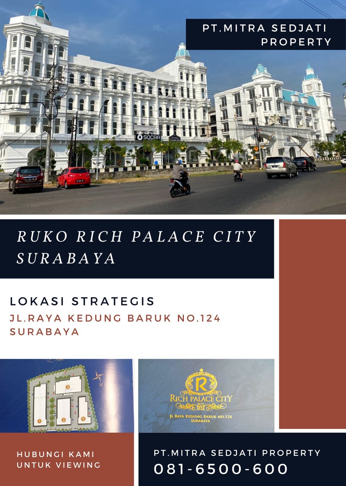 DIJUAL RUKO RICH PALACE CITY SURABAYA - 1