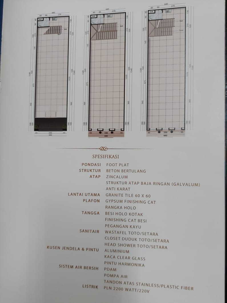 DIJUAL RUKO RICH PALACE CITY SURABAYA - 3