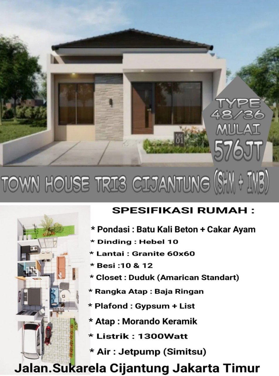 Rumah Murah Ciracas Cijantung Kp Rambutan Jakarta Timur - 3