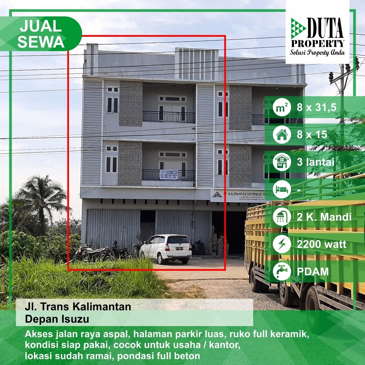 Ruko Trans Kalimantan Kubu Raya, Kalimantan Barat - 1