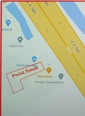 Dijual Cepat Tanah lokasi Strategis Jalan A. Yani km.8 Kertak Hanyar Banjar Kalimantan Selatan - 9