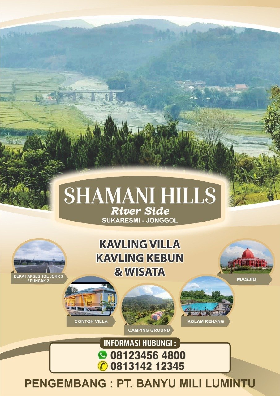Dijual Tanah Kavling "Shamani Hills" River side Sukaresmi - Jonggol - 9