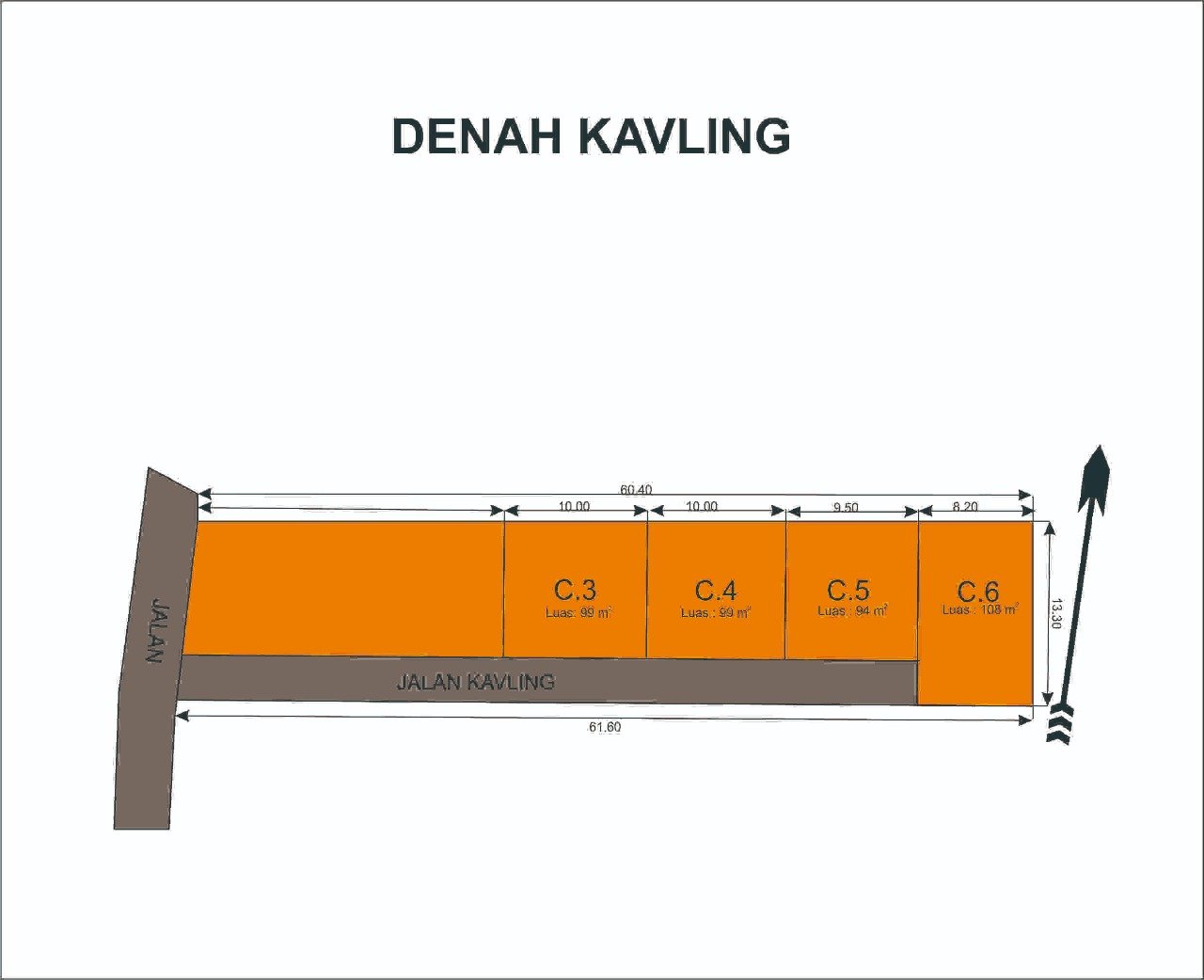 Dijual Murah Rumah Siap Bangun dengan Design Mewah Modern Minimalis Cangkrep, Purworejo, Jawa Tengah - 3